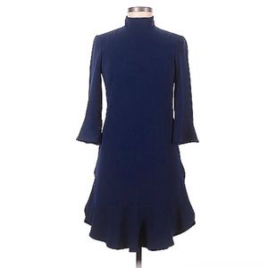 Karen Millen Classic Navy Dress with Tie Sz EU 36 Fits Size 2 or 4